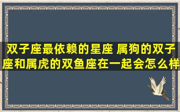 双子座最依赖的星座 属狗的双子座和属虎的双鱼座在一起会怎么样